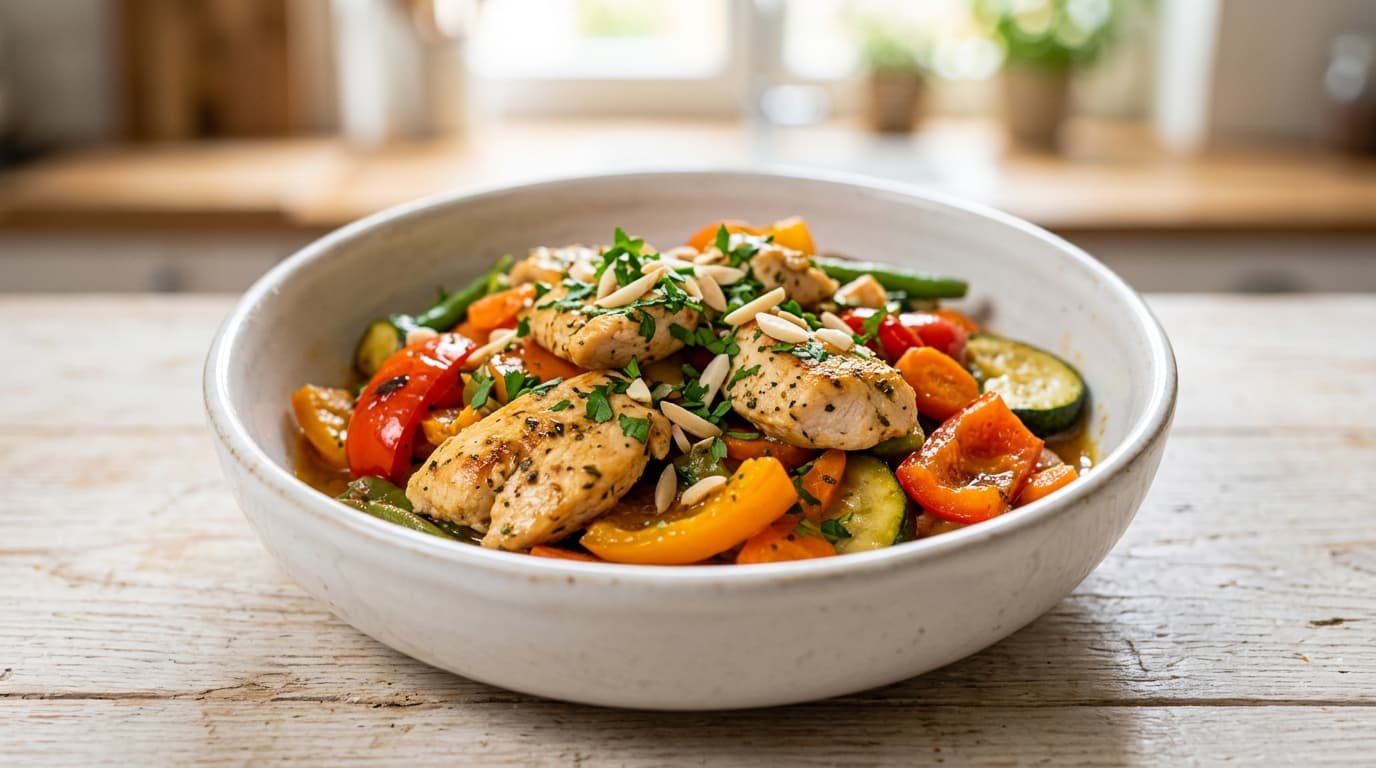 Featured image for "Efficient & Flavorful: Your Guide to Low Oxalate Meal Prep and Batch Cooking": A beautifully arranged meal prep scene featuring colorful, low-oxalate ingredients and cooked dis...
