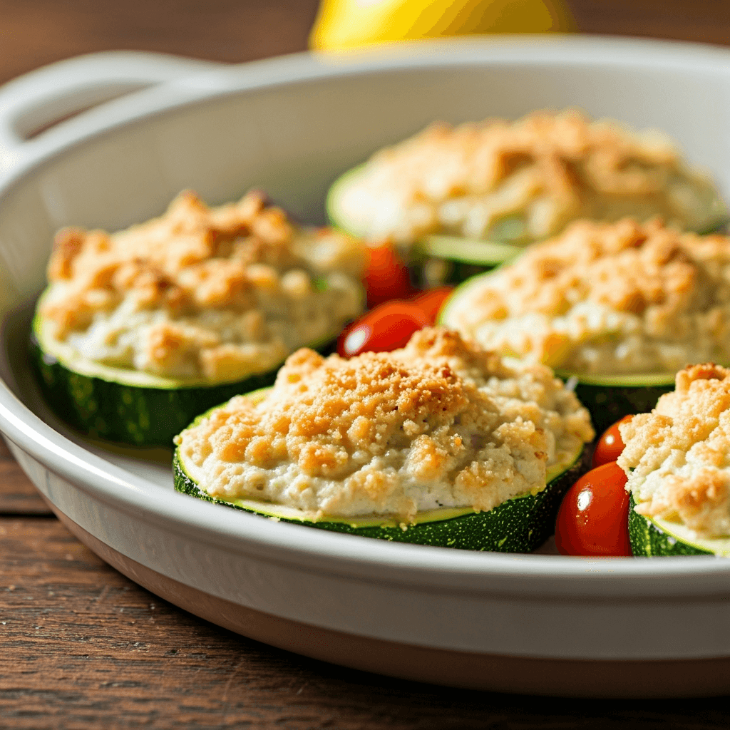 Ricotta and Lemon Zucchini Boats