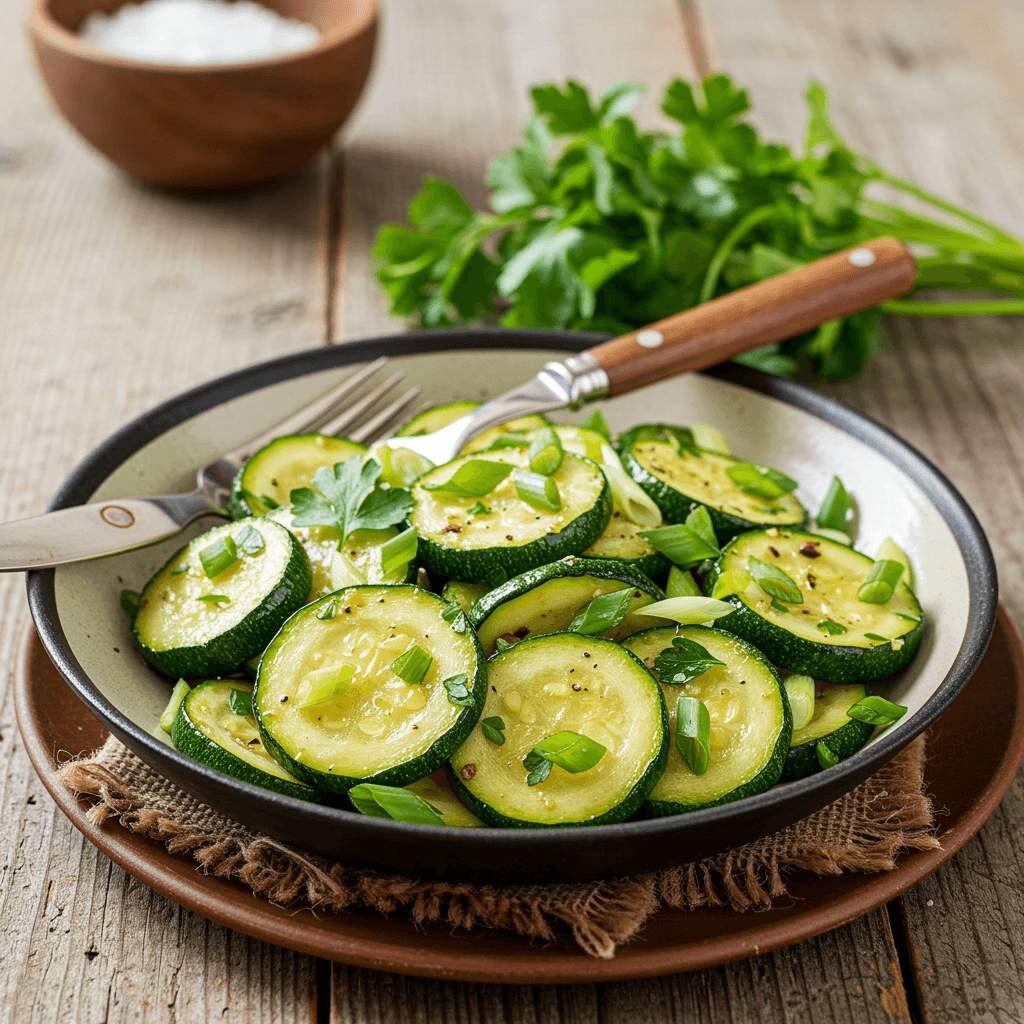 Herbed Skillet Zucchini with Green Onion